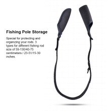 Portable Folding Fishing Rod Case with Shoulder Strap for 59-130cm Storage