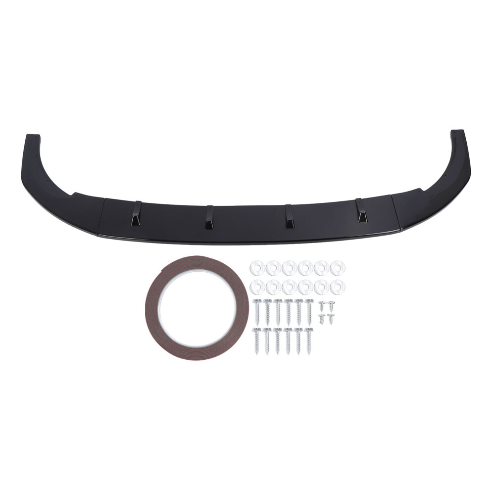 Front Bumper Lip Spoiler Glossy Enhanced Black 8320539290676