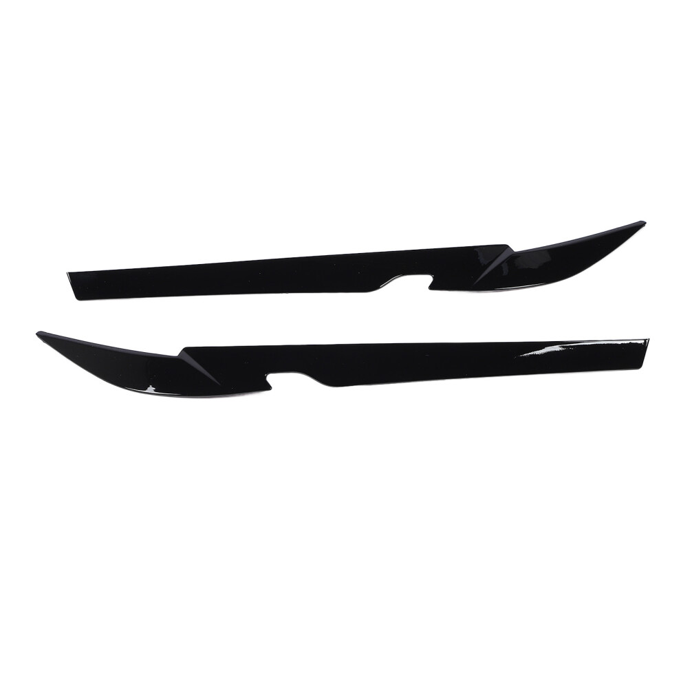 Pair Of Front Headlight Eyebrow Glossy Left Black 8320539290706