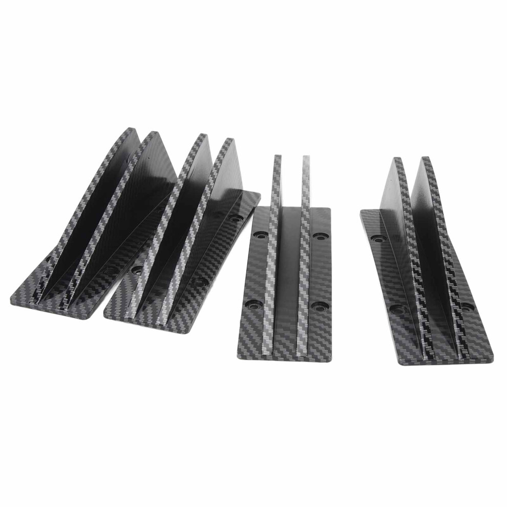 4Pcs Car Rear Spoiler Lip Diffuser Universal Fit For 1 Series E90 E91 6921349474656