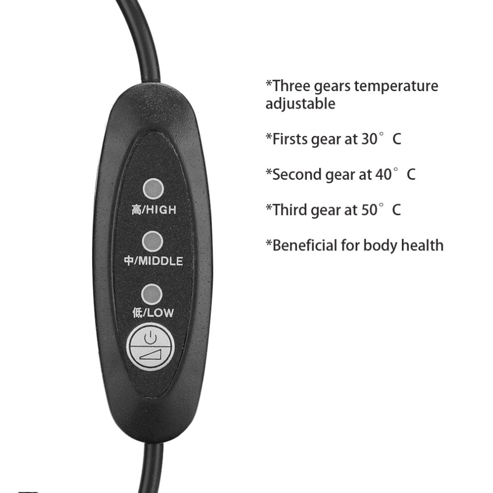 USB Rechargeable Electric Neck Heating Cloth - Washable Adjustable Warm Pad