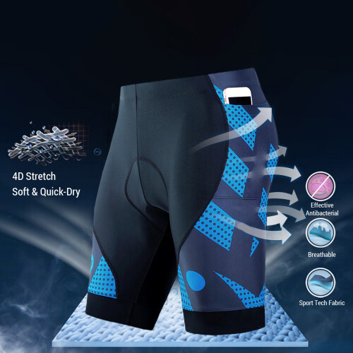 Breathable Cycling Shorts Men 4D Padded Shockproof 1