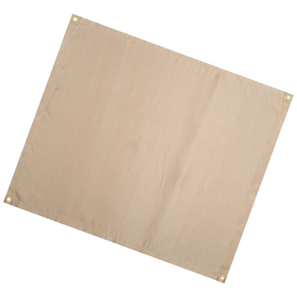 Fiberglass Fire Pit Mat 45X45cm Fireproof Foldable Grill Blanket Khaki 6941349475538