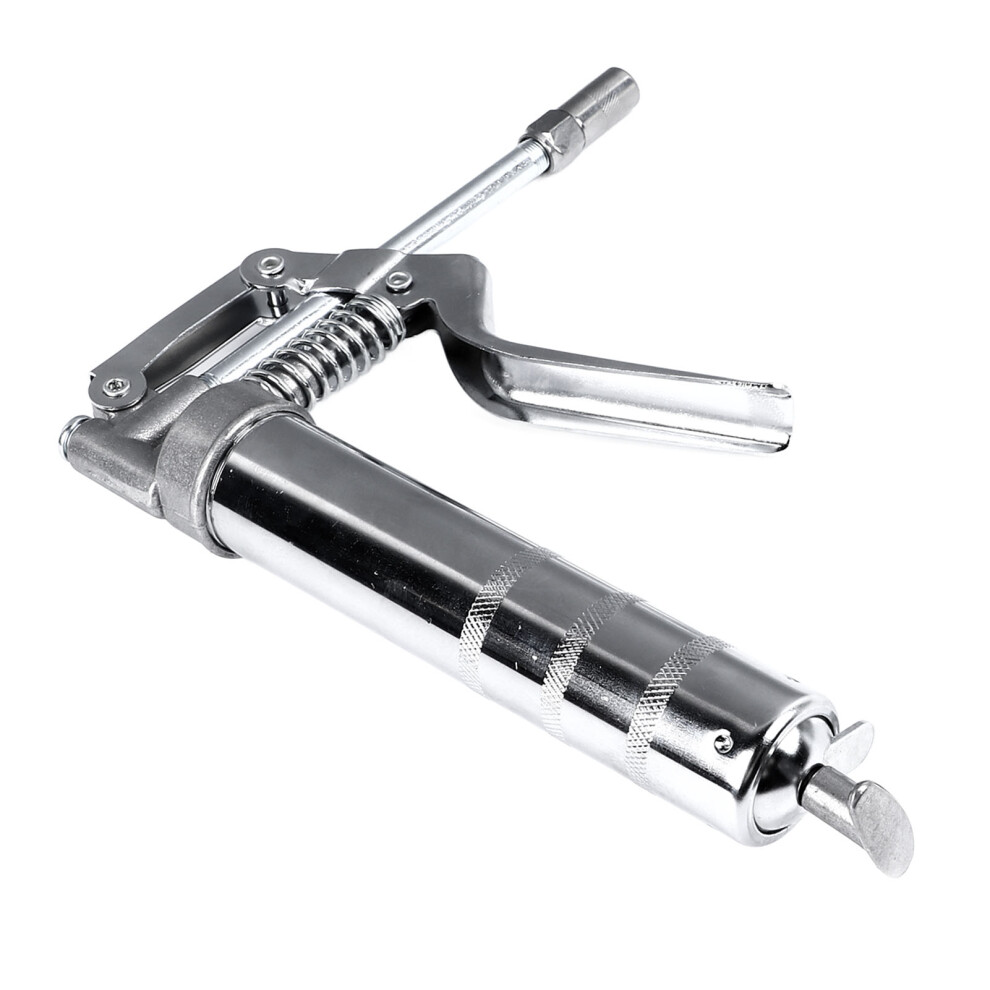 120Cc Chrome Plated Metal Grease Gun Handheld Lubricating Tool 4961349476702