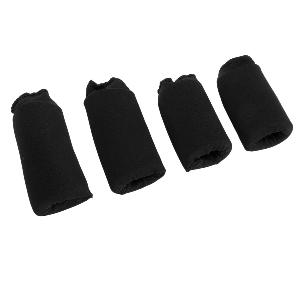 Black 4Pcs Gel Finger Ice Sleeves Hot Cold Compress For Discomfort Relief