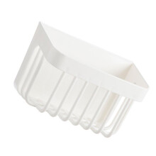 Plastic Wall Mount Facial Towel Holder Bathroom Kitchen White 16.5cm