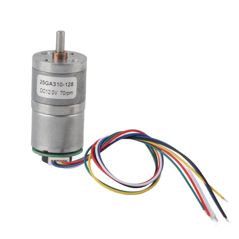 12V 25GA‑310‑128 DC Encoder Gear Motor Metal Speed