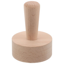 Egg Tart Tamper: Natural Wood Pastry Press For Mini Cheesecakes