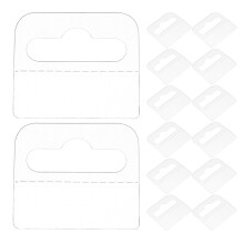 300pcs Adhesive Hanging Tabs Plastic Display Tags with Slot Hole