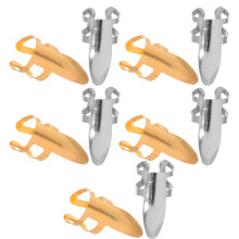10pcs Adjustable Stainless Steel Finger Thumb Picks for Guitar