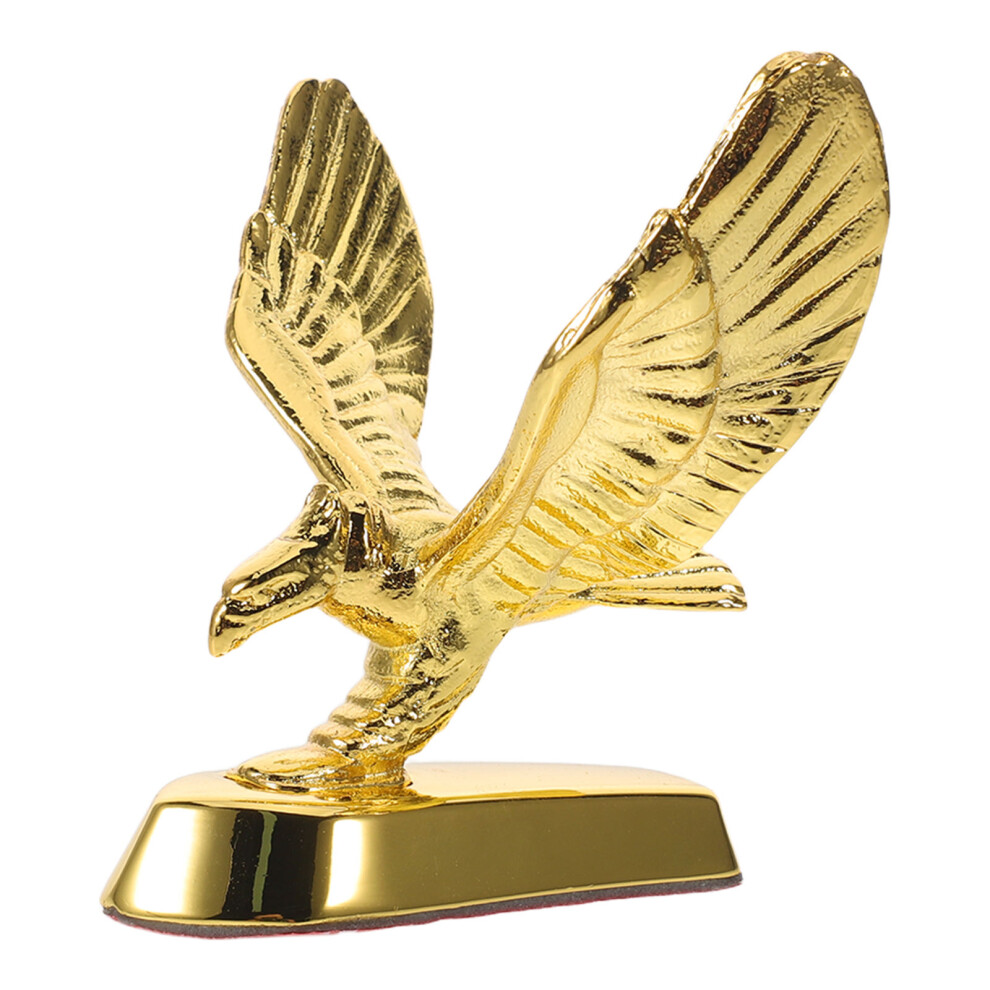 Eagle Hood Ornament 3D Car Badge Decal Auto Styling Gold 3202733404323