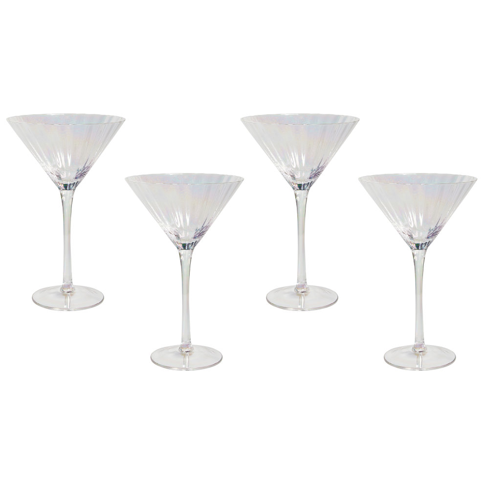 Set of 4 Martini Glasses MORGANITE 220 ml Transparent