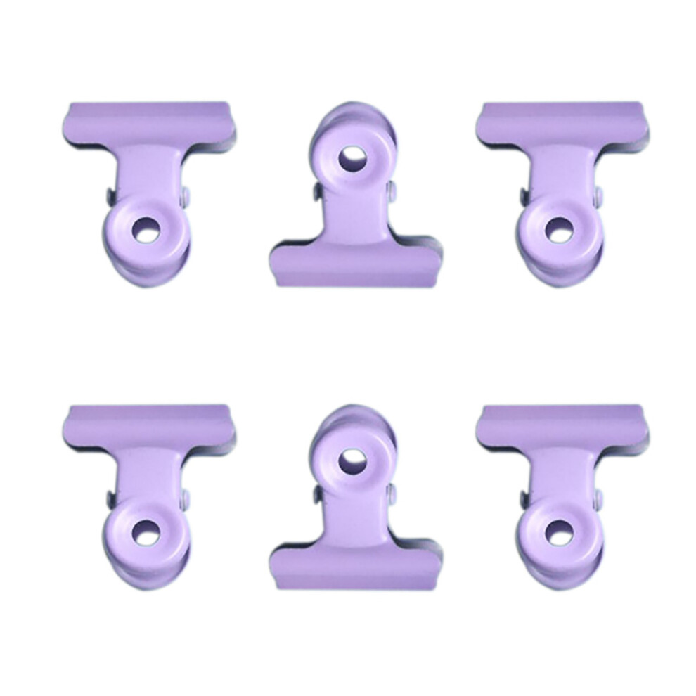 8Pcs Purple Metal Hinge Clips With Rounded Head For Rust Prevention 8431349484329