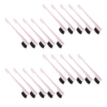 20Pcs Eyebrow Brush Comb Set, 2 Head ABS/Nylon Makeup Tools