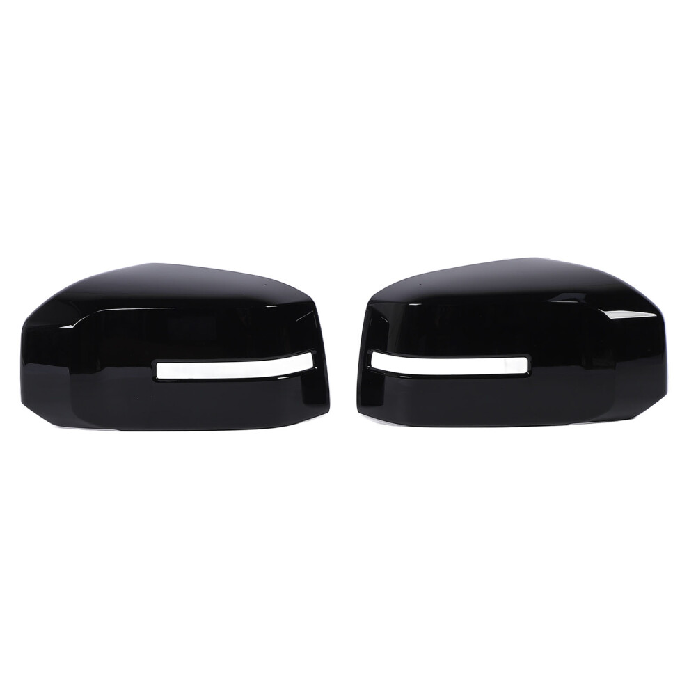 2Pcs Rearview Mirror Cap Left And Right Exterior Black 8320539295275