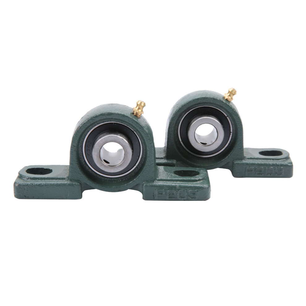2pcs UCP202 Pillow Block Bearing Ball Mounted