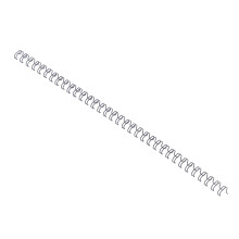 100PCS Double Loop Wire Binding Spines 6.4mm 34 Teeth Black