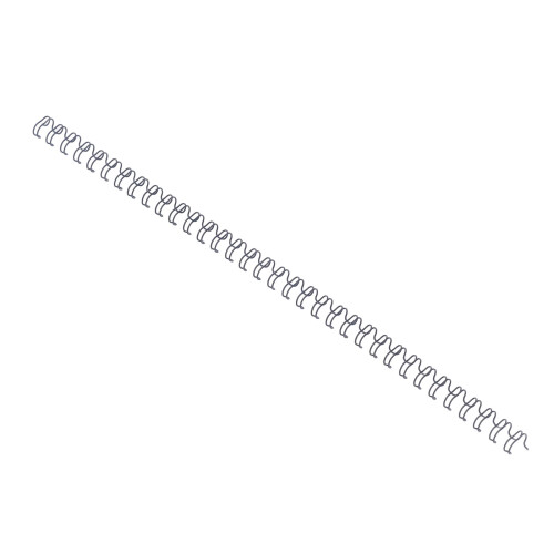 100PCS Double Loop Wire Binding Spines 6.4mm 34 Teeth Black