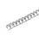 100PCS Double Loop Wire Binding Spines 6.4mm 34 Teeth Black 11
