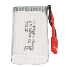 3.7V 1200mAh LiPo Battery for Drone, 25C, 903052P, Red Plug