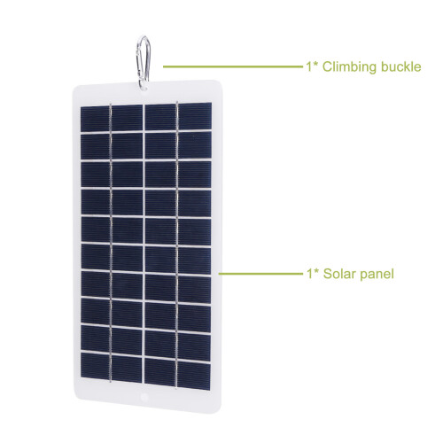 4.5W 5V Waterproof Solar Panel IP65 with USB for Camping & RV 2