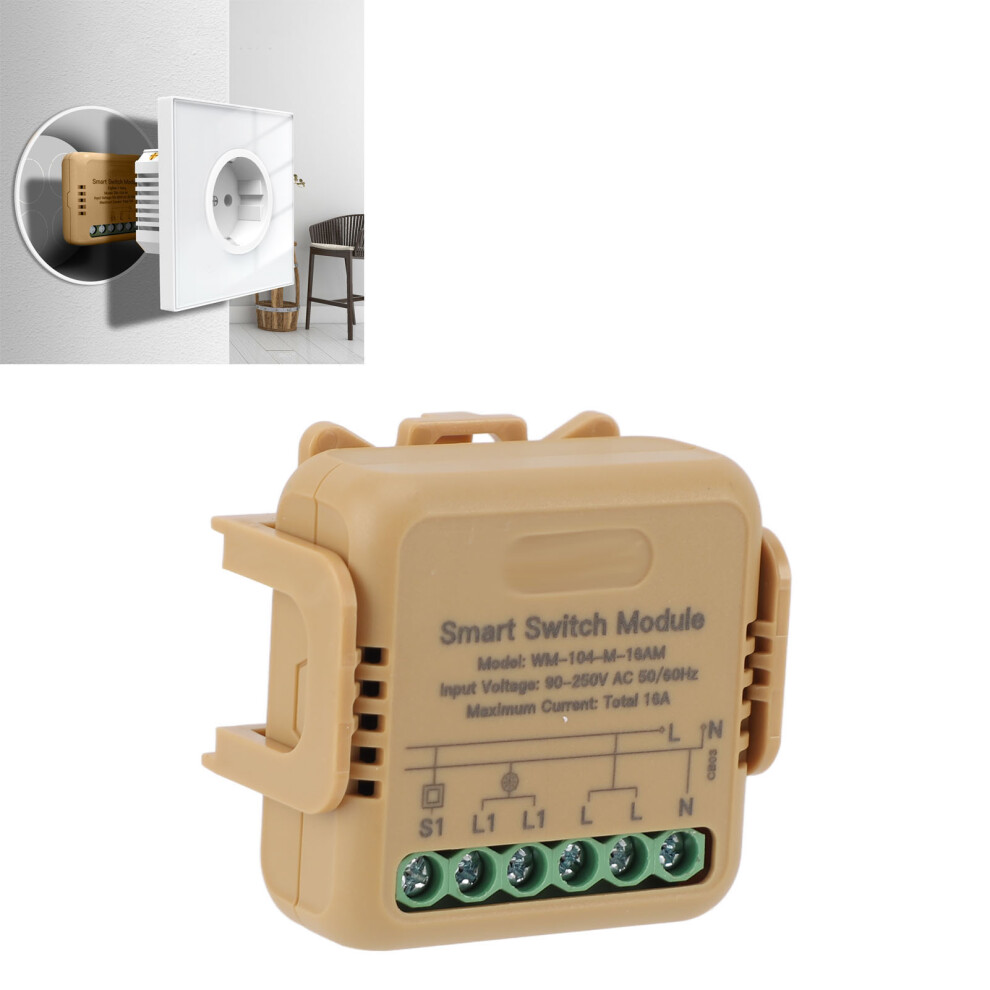 Wifi Relay Switch Module 1 Channel 16A App Remote Voice Timer Ac 90-250V 8471349489450