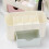 Multi-Functional Light Blue Plastic Desktop Drawer Organizer 21x10x10cm 7