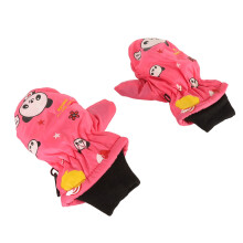 Set of 2 Kids Snow Mittens Waterproof Windproof Fleece Pink Outdoor Gloves