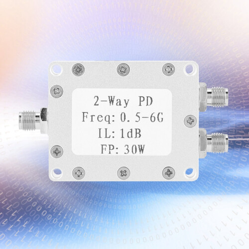 0.5-6GHz 30W RF Power Splitter 2-Way Power Divider 2