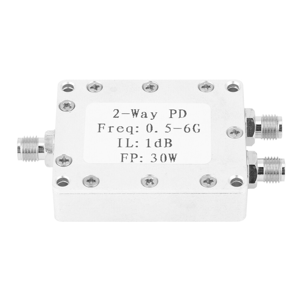 0.5-6GHz 30W RF Power Splitter 2-Way Power Divider