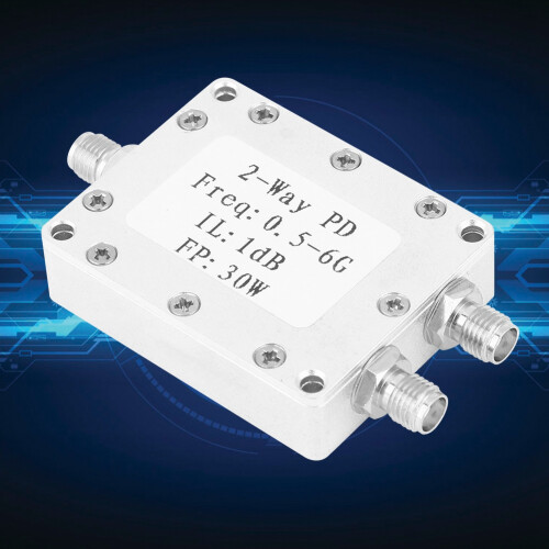 0.5-6GHz 30W RF Power Splitter 2-Way Power Divider 1