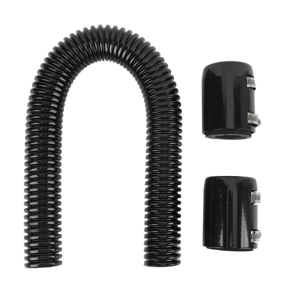 24In Stainless Steel Coolant Radiator Hose Kit Black 8320539298474