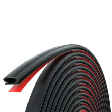 Flexible Quarter Round Molding Adhesive Rubber Trim-Black