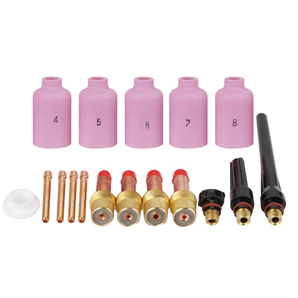 17Pcs WP-17/18/26 TIG Welding Torch Nozzle Gas