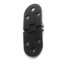 180 Degree Folding Table Hinges Zincs Alloy Flush Mounted-Black
