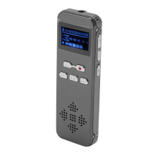Grabadora digital de voz de 8 GB micrófono dual pantalla 128x64