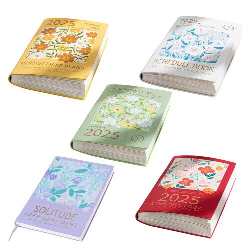 2025 Office Work Planner Schedule Notebook- tulip. 1