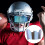 Football Helmets Eye Shield Clear Scratch-colorful blue 3