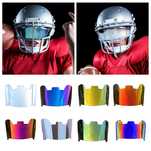 Football Helmets Eye Shield Clear Scratch-colorful blue 1