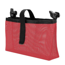 (Red) Light Weight Boats Hanging Mesh Pouch Nylon Marine Boats Mesh Bag Yacht Canoes Accessories Storage Mesh Pouches Easy Carry Red
