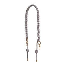 (grey) Stylish Replacement Belt Braided Rope Shoulder Strap 60cm-120cm Bag Strap Easy to Use Armpit Bag Replacement Strap Yellow
