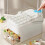 (Fruit green 28 grid) Plastic Ice Maker Reusable Press Type Ice Box with Lid and Bin Refrigerator Ice Mold Easy Press to Release Ice 5