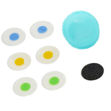 6 pièces de patchs ronds colorés pour chambre à air de vélo 100 g