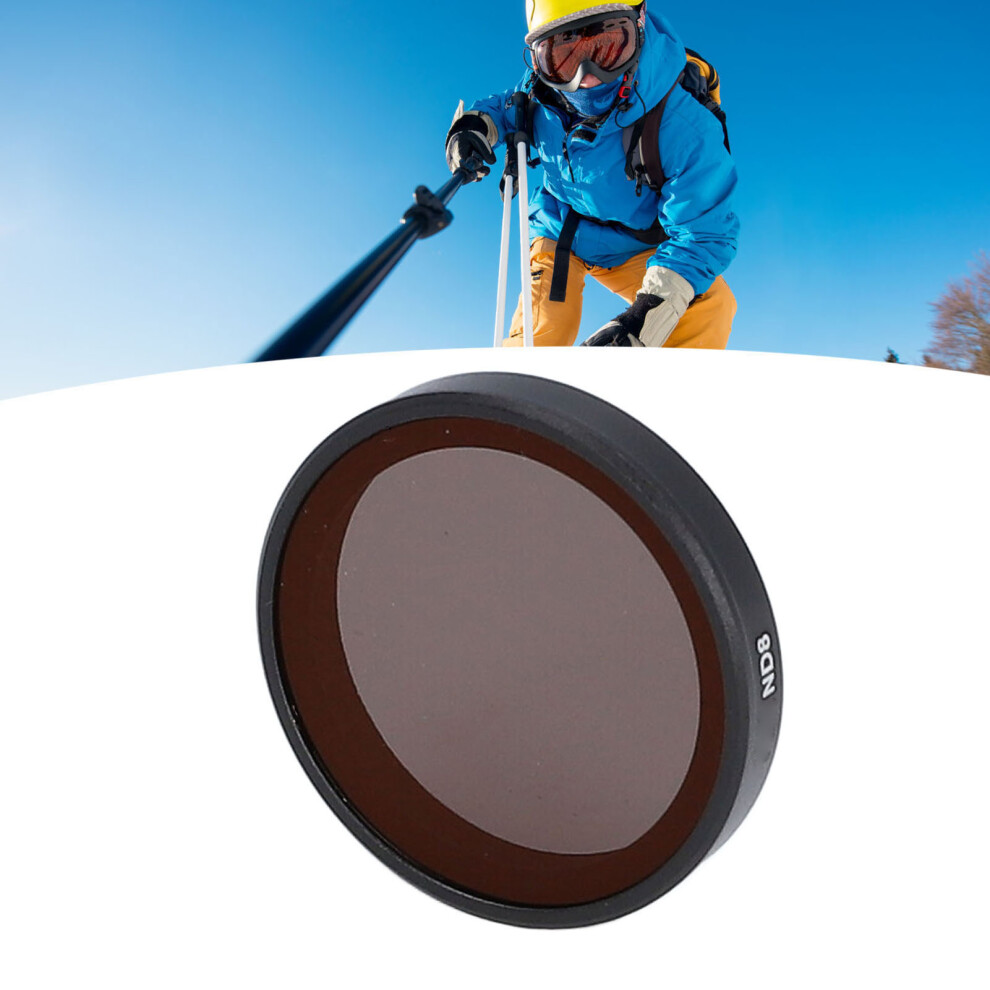 Nd8 Neutral Density Filter For Action 3 & 4 Camera Aluminum Alloy Optical Glass 3371349495886