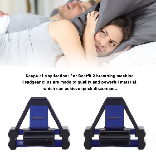 1 paio di clip per la cinghia della testa Bestfit 2 – materiale ABS 2