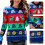 (M, Blue) Women's Knitted Christmas Pattern Sweater Crewneck Long Sleeve Pullover Sweater  Blue XL 2