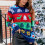 (M, Blue) Women's Knitted Christmas Pattern Sweater Crewneck Long Sleeve Pullover Sweater  Blue XL 5