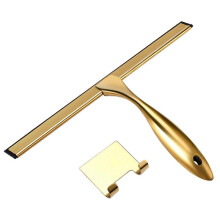 (12 inches) Stainless Steel Shower Squeegee with Handle Silicone Rubber Strip Cleaner for Home Bathroom for Windows Kitchen Mirror