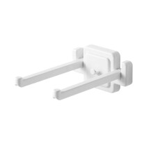 (White) Stylish Hair Accessory Hanger Moisture Resistant ABS Easy Install Folding Brackets Children Girls Headband Keep White
