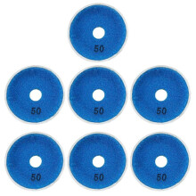 (50) 7Pcs 4inch Metal Infused Wet Grinding Pad Set For Professional Marble Tile Polishing Stone Restoration Grinding Discs